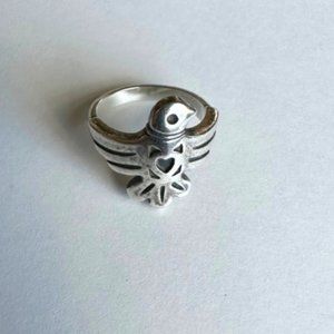 BEAUTIFUL James Avery Size 5 RARE Rain Dove Bird Ring